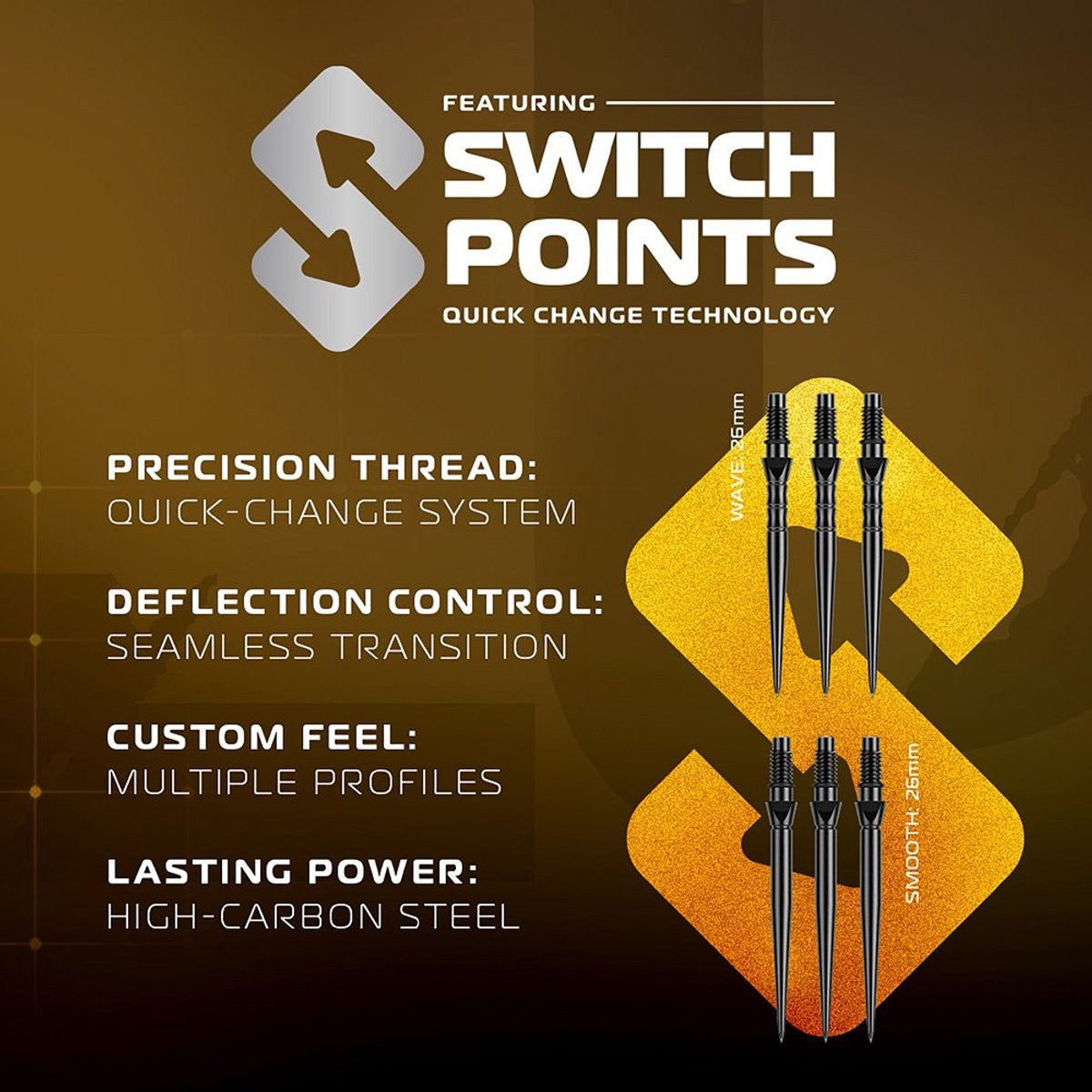 Winmau Exion Parallel Switch Point 90% Dartpijlen (detail 17)
