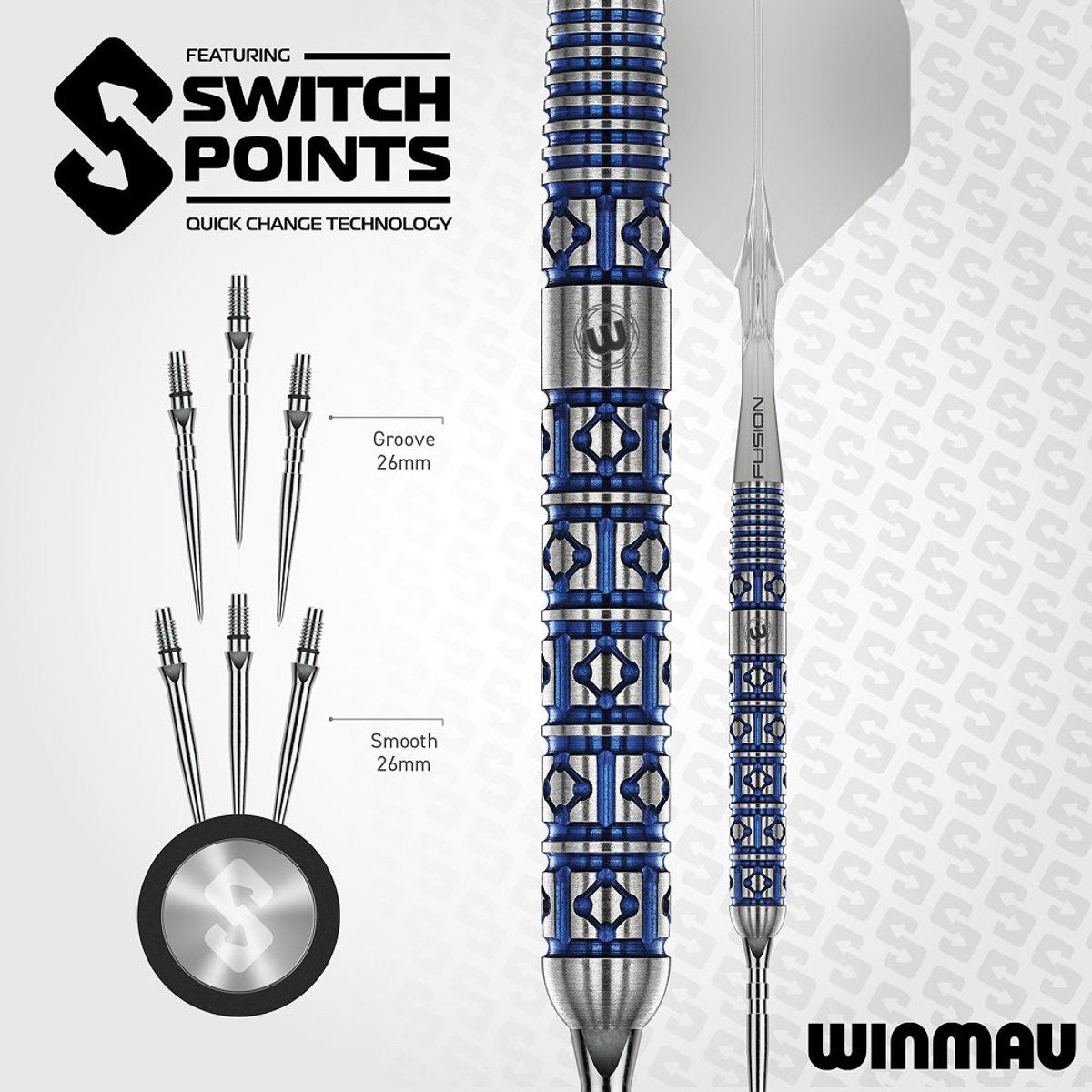 Winmau Lunaris Parallel Switch Point 90% Dartpijlen (detail 11)