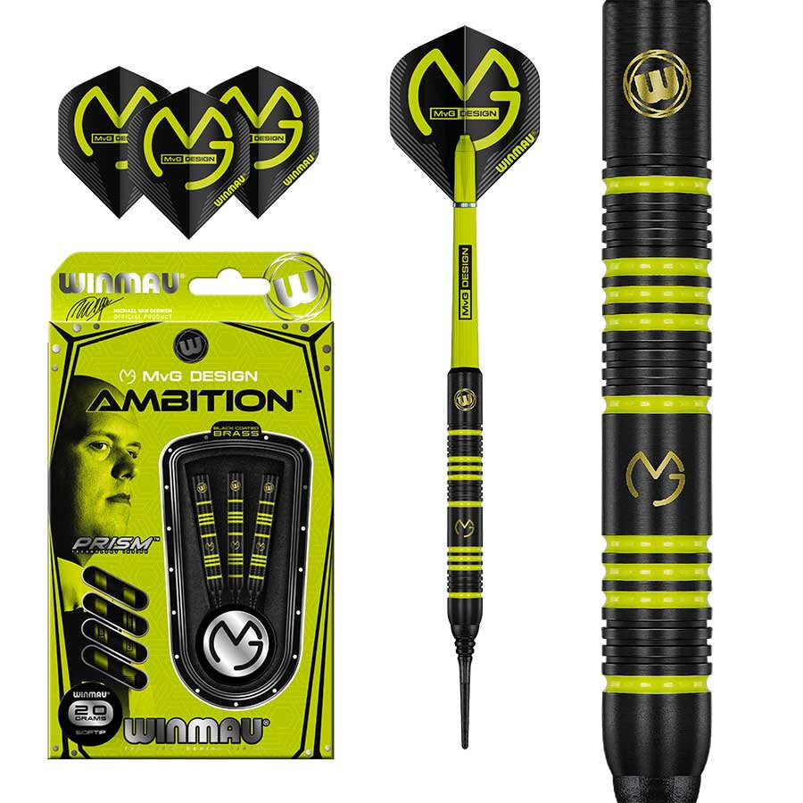 Winmau Softtip Dartpijlen MvG Ambition (detail 2)